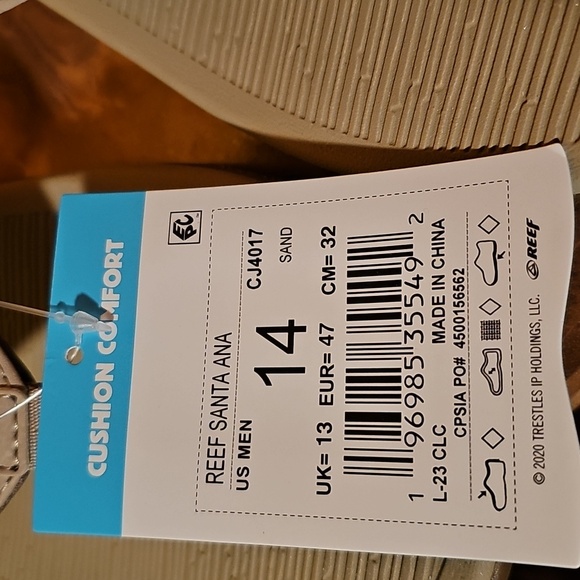 Reef Santa Ana Sandals - Light Tan - Picture 5 of 5